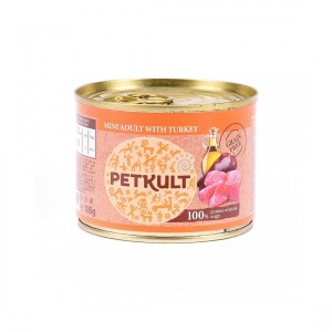 Petkult Mini Adult cu Curcan 185g